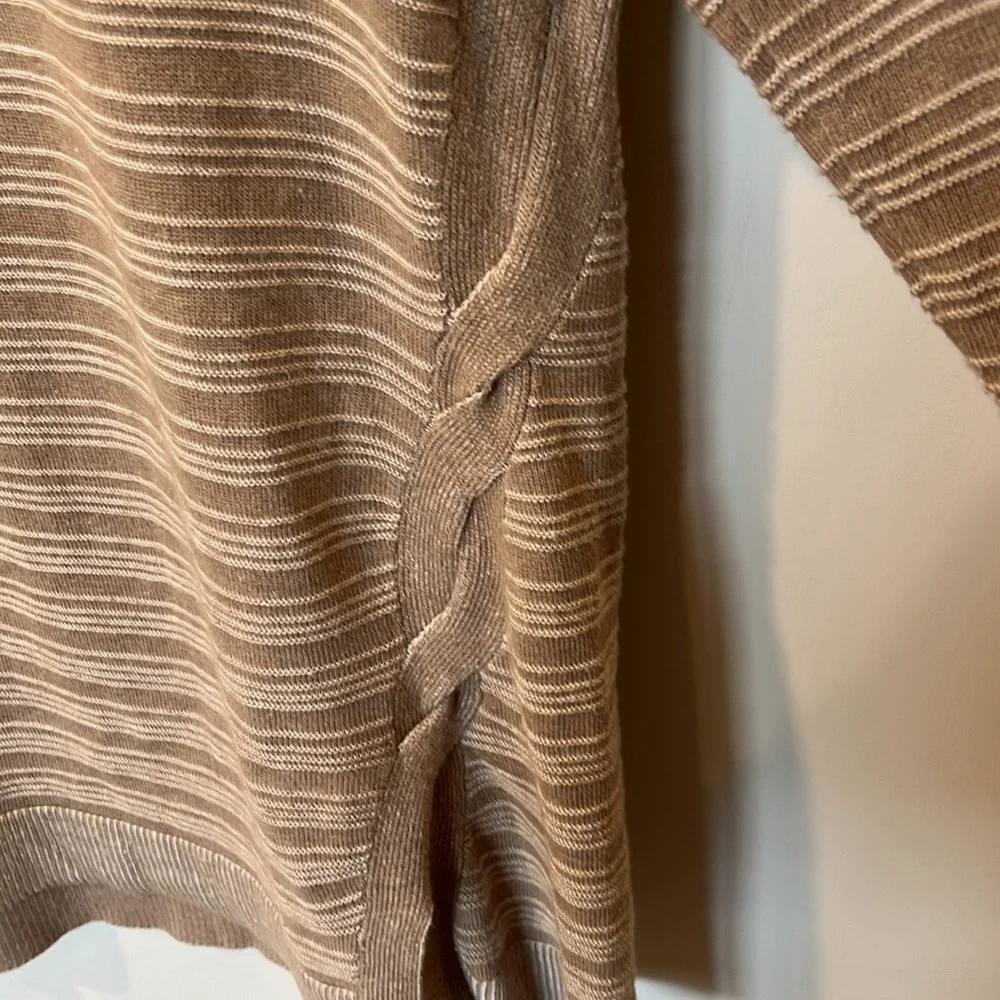 Soft Surroundings Cotton Knit With A Twist Sweater